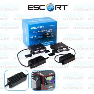 SQL Lampu Projie 2 Mata SLIM BLUE LENS-PUTIH-KUNING