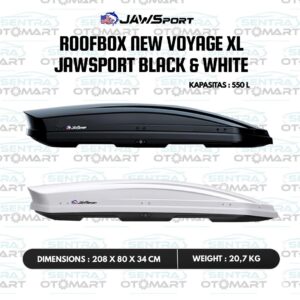 Roof Box New Voyage- Black & White - Jawsport
