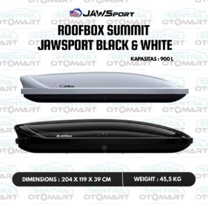 Roof Box Summit - Black & White - Jawsport
