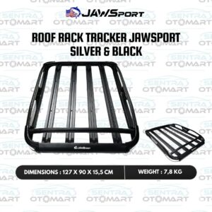 Roof Rack Tracker Silver & Black Jawsport