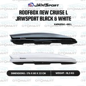 Roof Box New Cruise L - Black & White - Jawsport